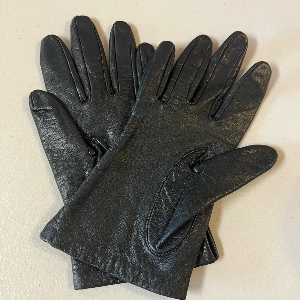 M&DG leather wrist driving gloves 7